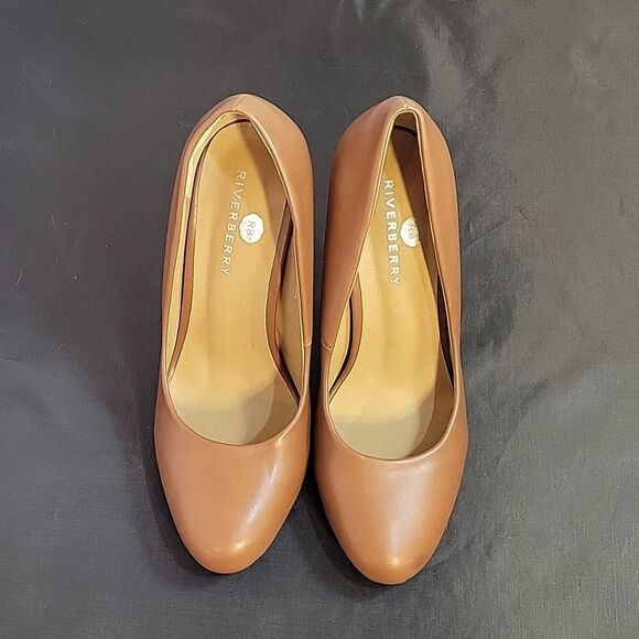 BRAND NEW RIVERBERRY ROUND TOE HIGH HEEL STILETTOS PUMP - Picture 1 of 13